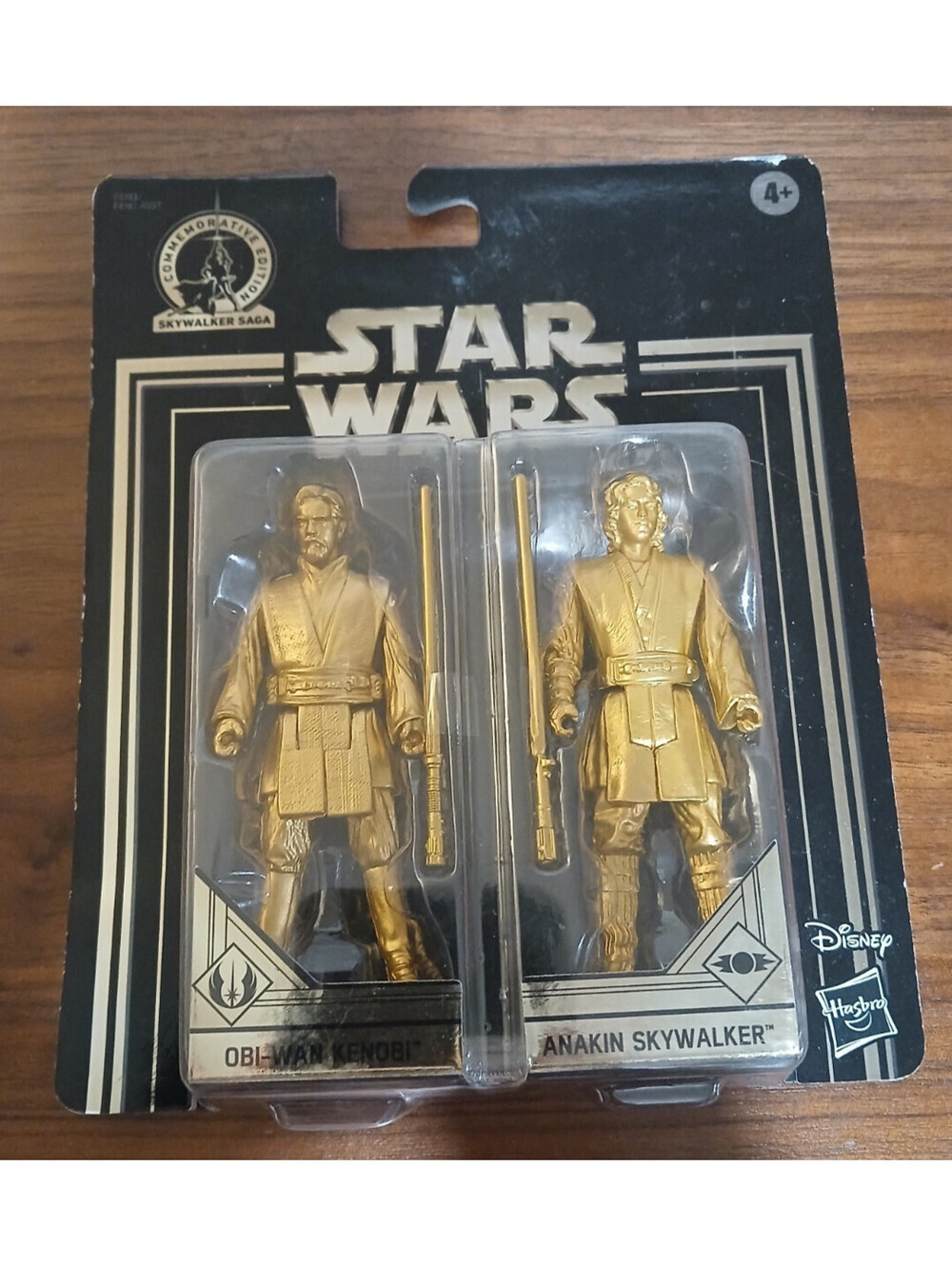 Hasbro Star Wars Commemorative Edition Gold Obi-Wan Kenobi & Anakin Skywalker